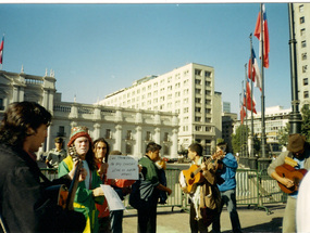 Manifestación de cantores urbanos