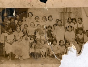 Alumnas de la Escuela Femenina de Pica.