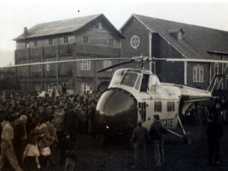 Helicóptero en Puerto Aysén