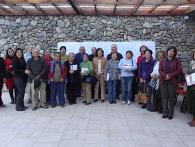 Participantes de un encuentro en el Museo Gabriela Mistral de Vicuña. Año 2012.