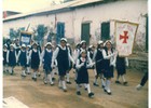 Desfile de la brigada de la Cruz Roja