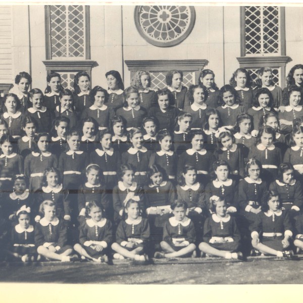 Alumnas del colegio Inmaculada Concepción de Ancud
