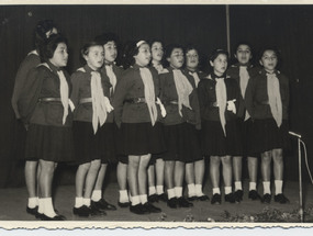 Girl guides en acto Escuela n°2