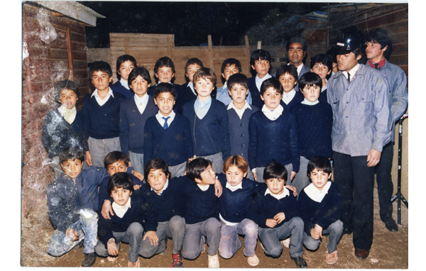 Niños en el cuartel de bomberos