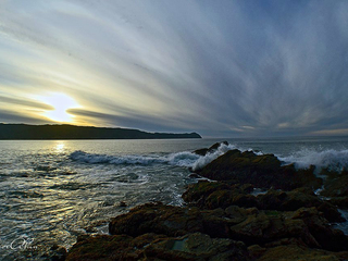 Roqueríos al atardecer