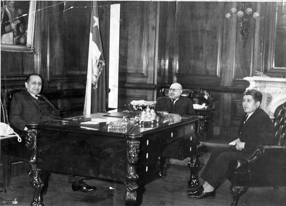 Juan Pedro Cárdenas Álvarez en el Palacio de La Moneda