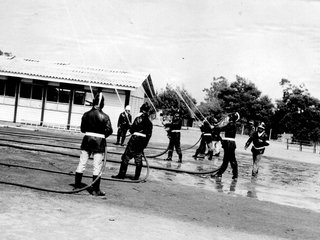 Ejercicio de agua de bomberos de Puchuncaví