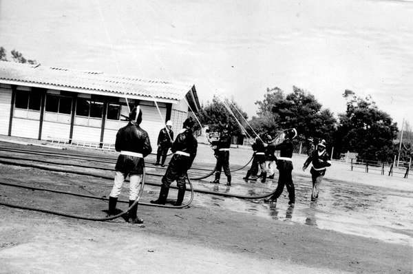 Ejercicio de agua de bomberos de Puchuncaví