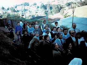 Misa de inauguración de red de agua potable