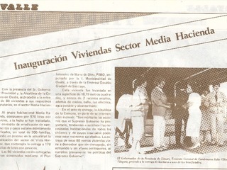 Inauguración de viviendas en Ovalle Inauguración de viviendas en Ovalle