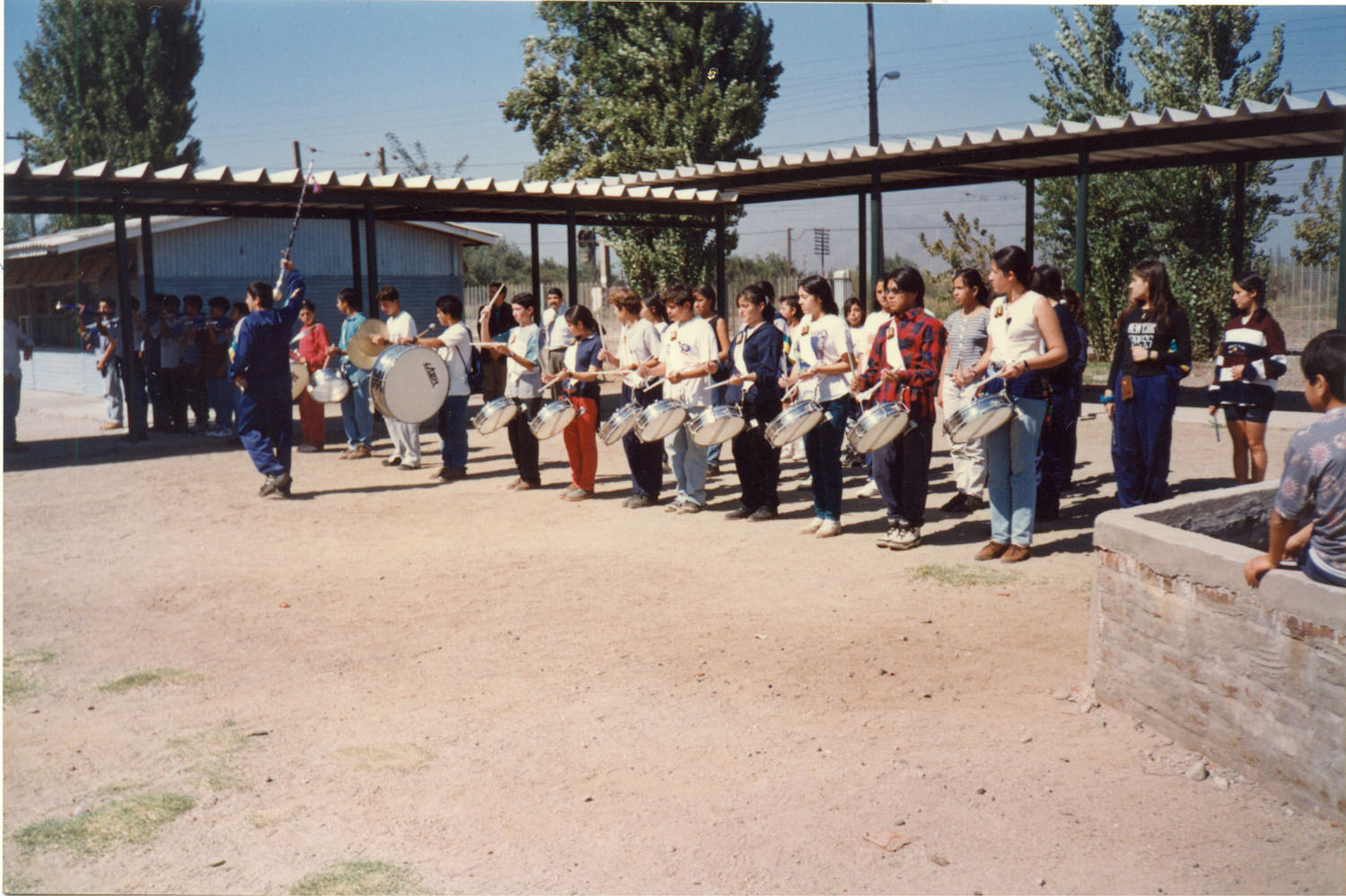 Ensayo de la banda de guerra del Liceo