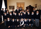 Visita Escuela Colonia de Catemu al Palacio de la Moneda