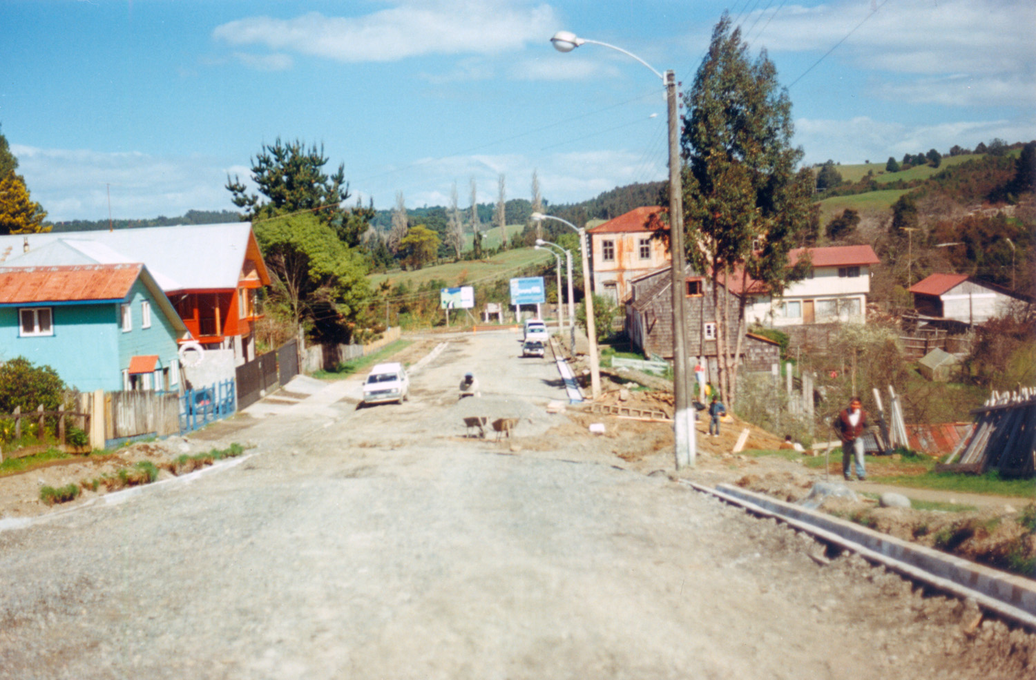 Pavimentación de la calle principal de Puerto Octay