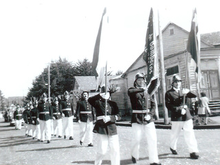 Bomberos en desfile