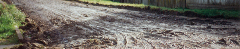 Acceso población Villa El Lago