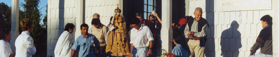 Virgen Peregrina en playa Maitén