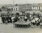 Acto cívico en la plaza de Tongoy