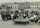 Acto cívico en la plaza de Tongoy