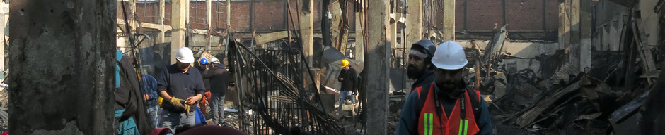 Ruinas del incendio del Mercado Modelo