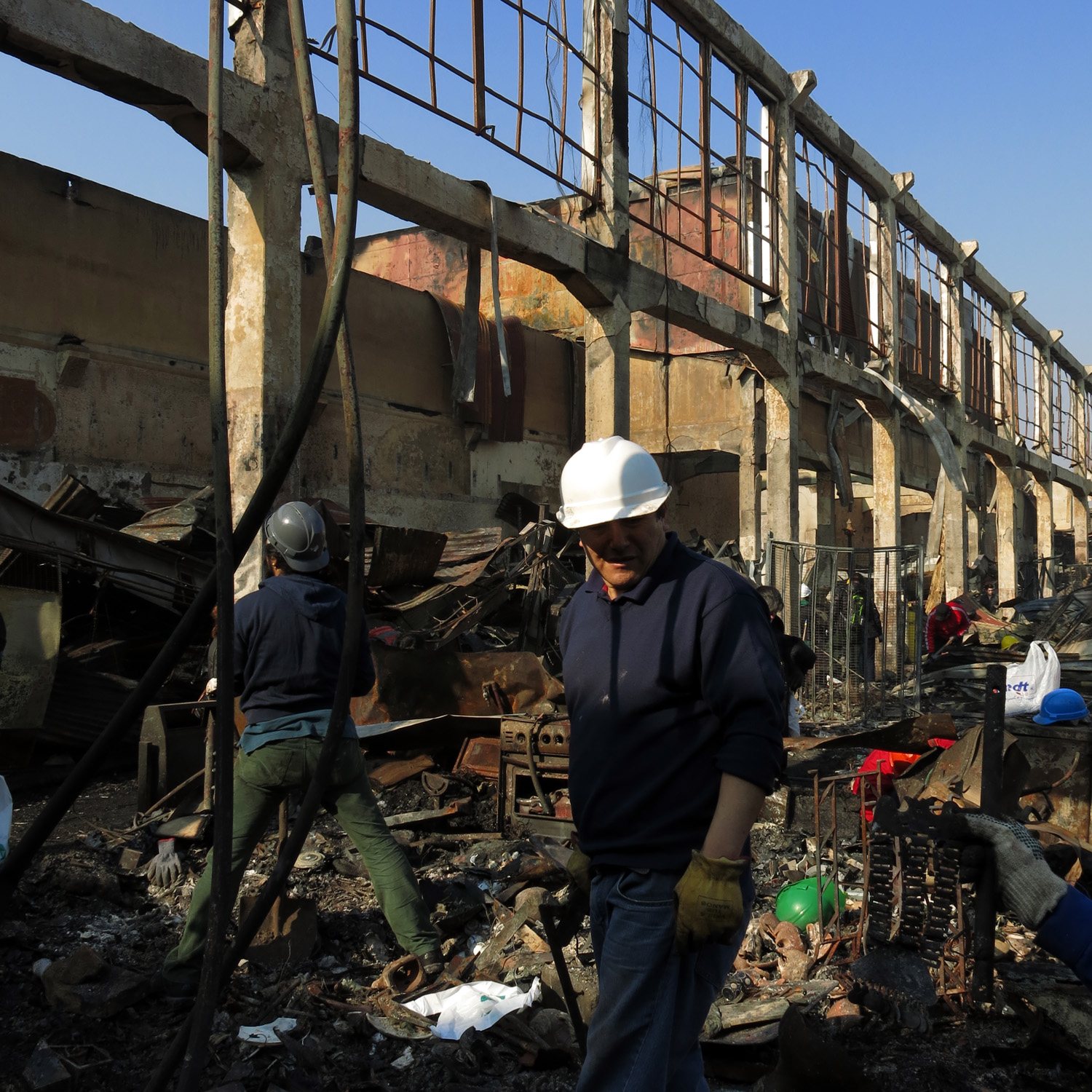 Día después del incendio del Mercado Modelo