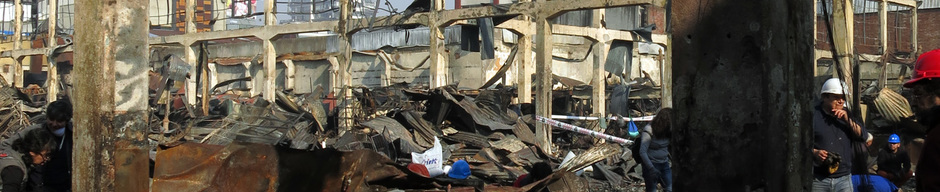 Ruinas del incendio del Mercado Modelo