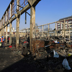 Ruinas del incendio del Mercado Modelo