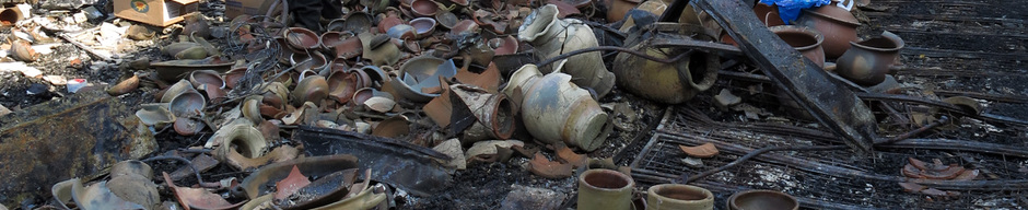 Ruinas del incendio del Mercado Modelo