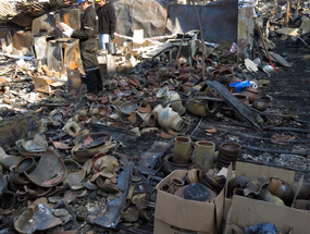 Ruinas del incendio del Mercado Modelo