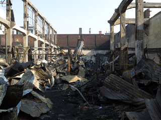 Ruinas del incendio del Mercado Modelo