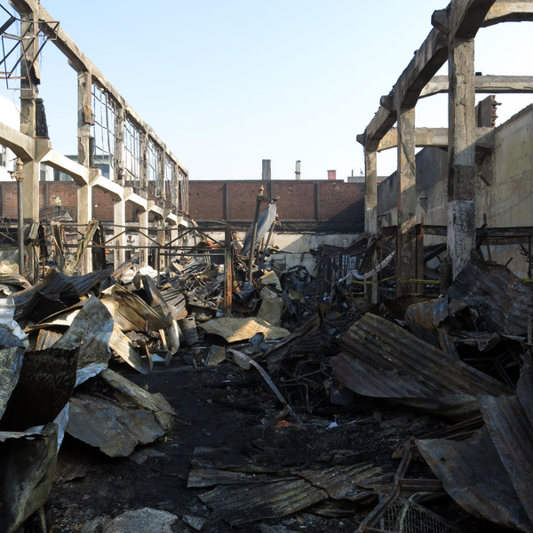 Ruinas del incendio del Mercado Modelo Ruinas del incendio del Mercado Modelo