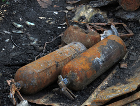 Ruinas del incendio del Mercado Modelo