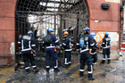 Brigada USAR de Bomberos en el incendio del Mercado Modelo Brigada USAR de Bomberos en el incendio del Mercado Modelo