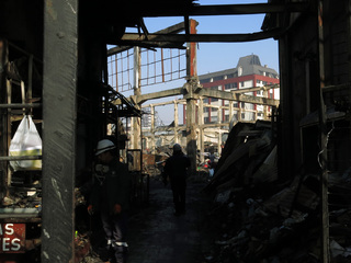 Ruinas al interior del Mercado Modelo