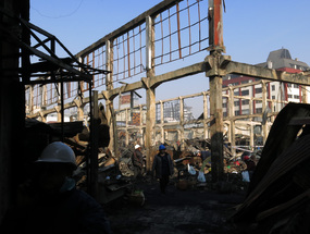 Ruinas al interior del Mercado Modelo