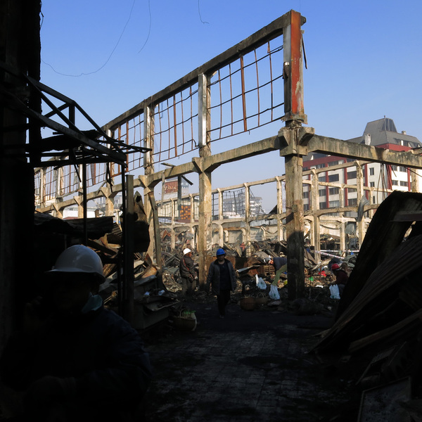 Ruinas al interior del Mercado Modelo