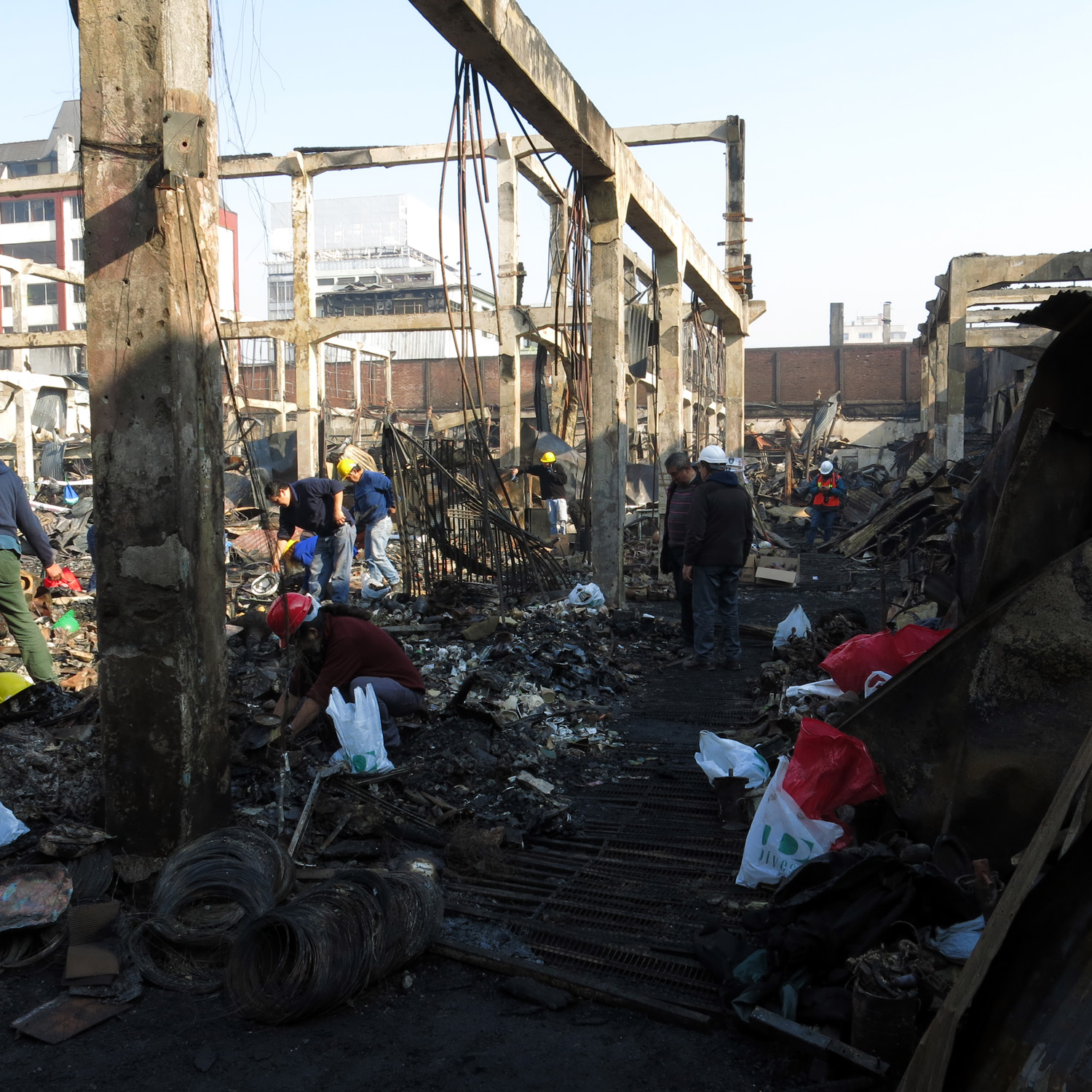 Ruinas al interior del Mercado Modelo