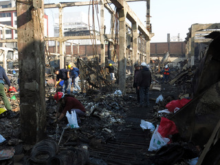 Ruinas al interior del Mercado Modelo