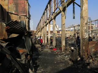 Ruinas al interior del Mercado Modelo