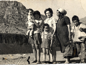 Familia Rodríguez Bernal en La Poza