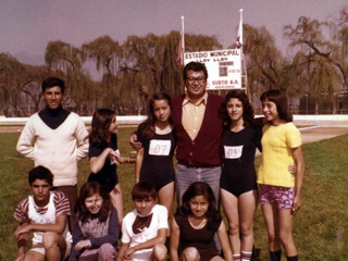 Equipo atletismo en los  Juegos Deportivos Escolares