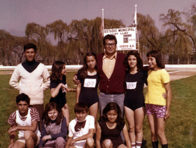 Equipo atletismo en los  Juegos Deportivos Escolares