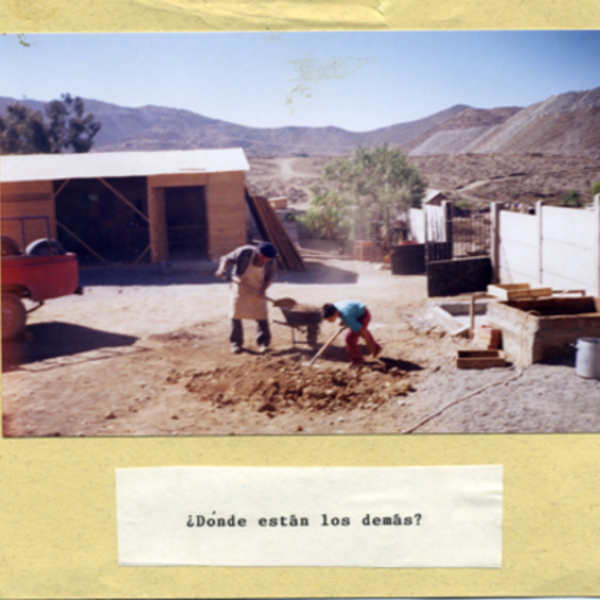 Hombre y niño trabajando Hombre y niño trabajando