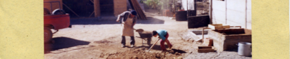 Hombre y niño trabajando