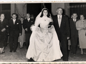 Entrada iglesia el día del matrimonio