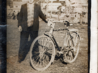 Trabajando en bicicleta