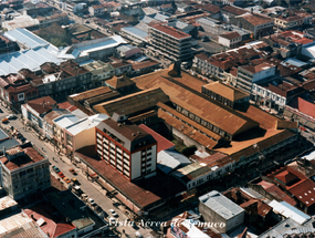 Vista aérea del mercado