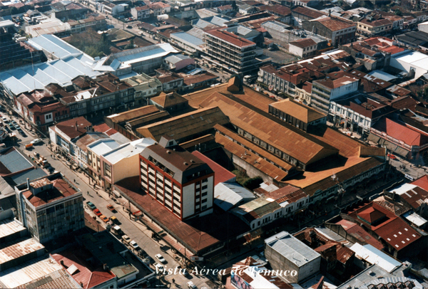 Vista aérea del mercado