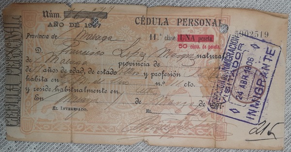 Cédula de Identidad