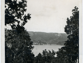 Paisaje desde Niebla hacia el puerto de Corral