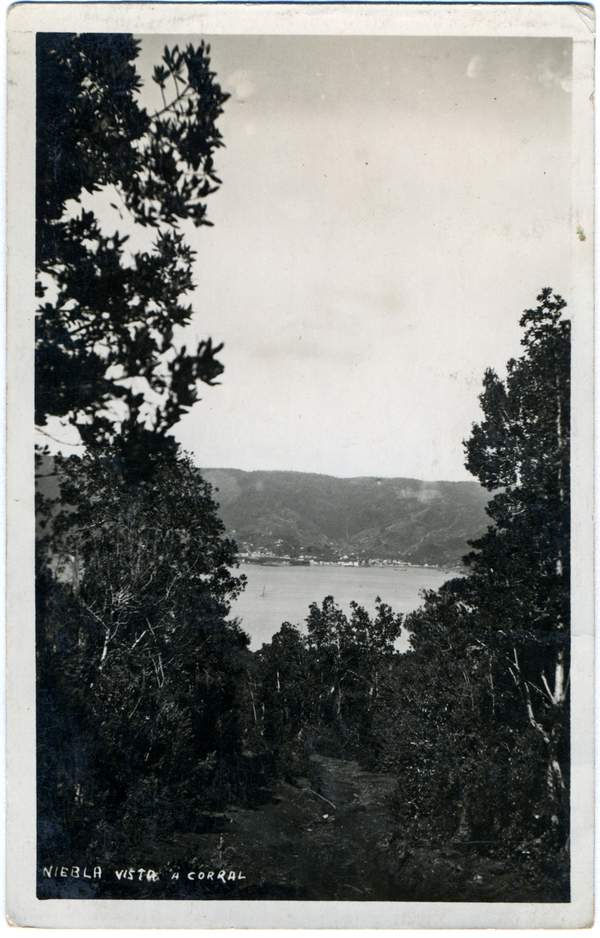 Paisaje desde Niebla hacia el puerto de Corral